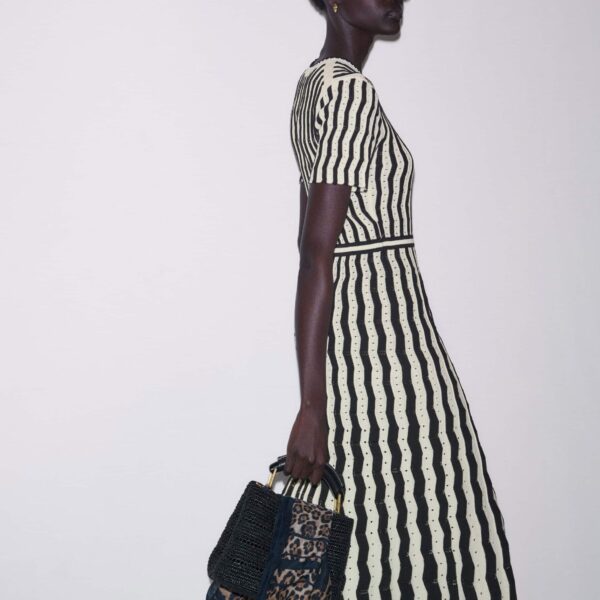 Me and Em Stripe Knit Maxi Dress
Pointelle Cotton, view 2