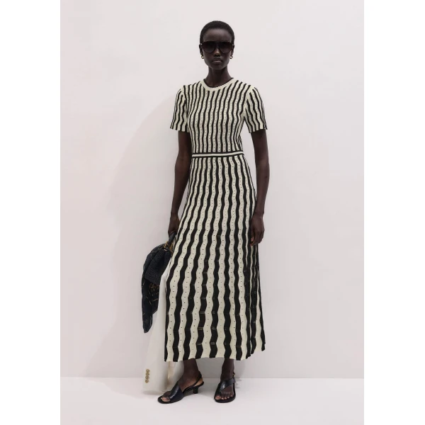 Me + Em Stripe Knit Maxi Dress