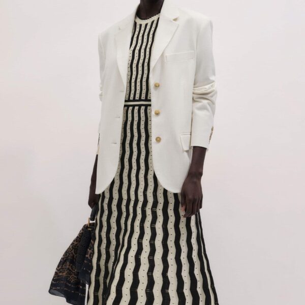 Me and Em Stripe Knit Maxi Dress
Pointelle Cotton, view 4