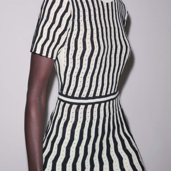 Me and Em Stripe Knit Maxi Dress
Pointelle Cotton, view 5