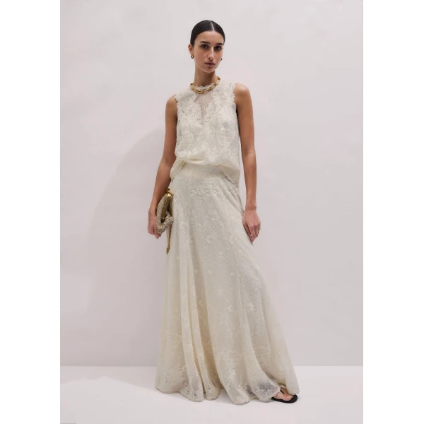 Embroidered Tulle – luxury British Ivory in Me and Em exclusively at Luxury Shoes 
