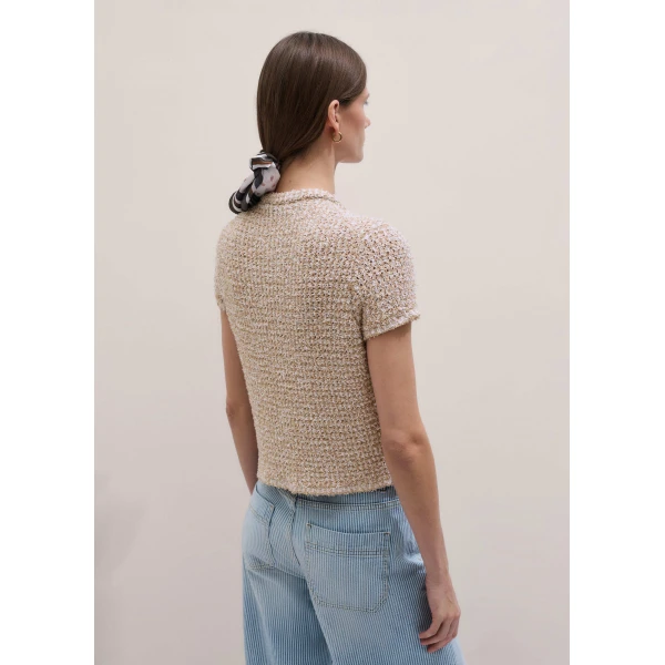 Me + Em Textured Crop Jacket