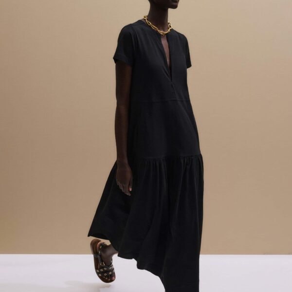 Me and Em Tiered Maxi Dress
Slub Jersey Dress, view 2
