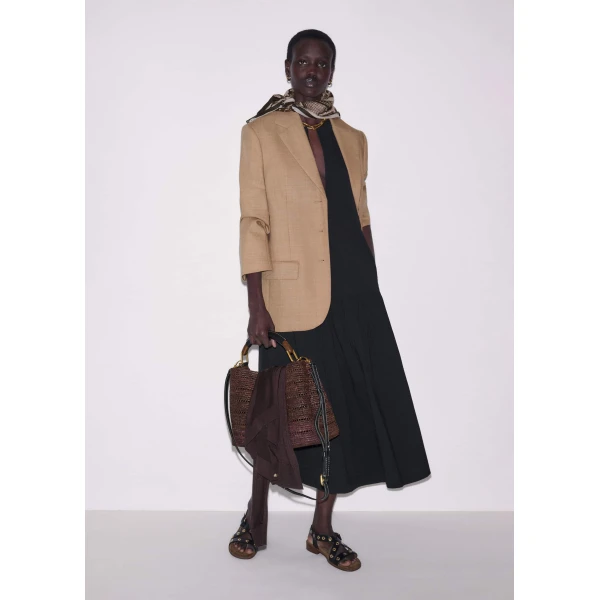 Slub Jersey – luxury British Black in Me and Em exclusively at Luxury Shoes 