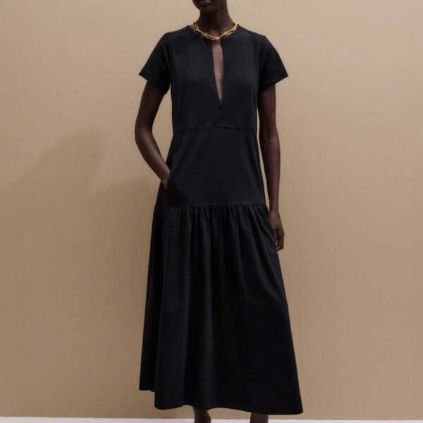 Me and Em Tiered Maxi Dress
Slub Jersey Dress, view 6