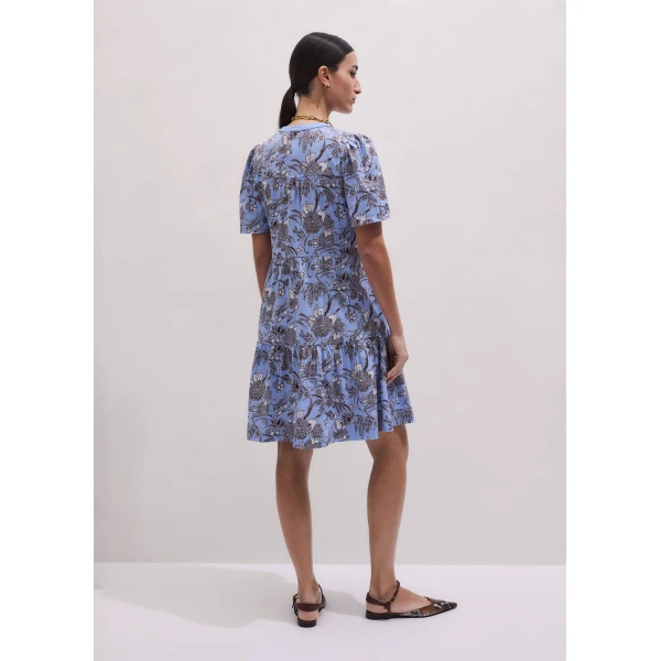 Slub Jersey – luxury British Blue in Me and Em exclusively at Luxury Shoes 