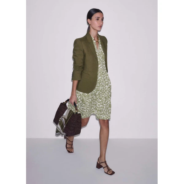 Slub Jersey – luxury British Green in Me and Em exclusively at Luxury Shoes 