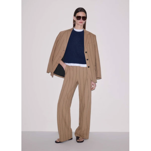 Chunky Cotton Knit – luxury British Blue in Me and Em exclusively at Luxury Shoes 