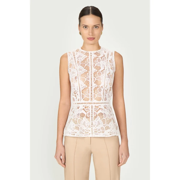 Costarellos Tops - Romantic Greek Lace - Shop at Luxury Shoes 