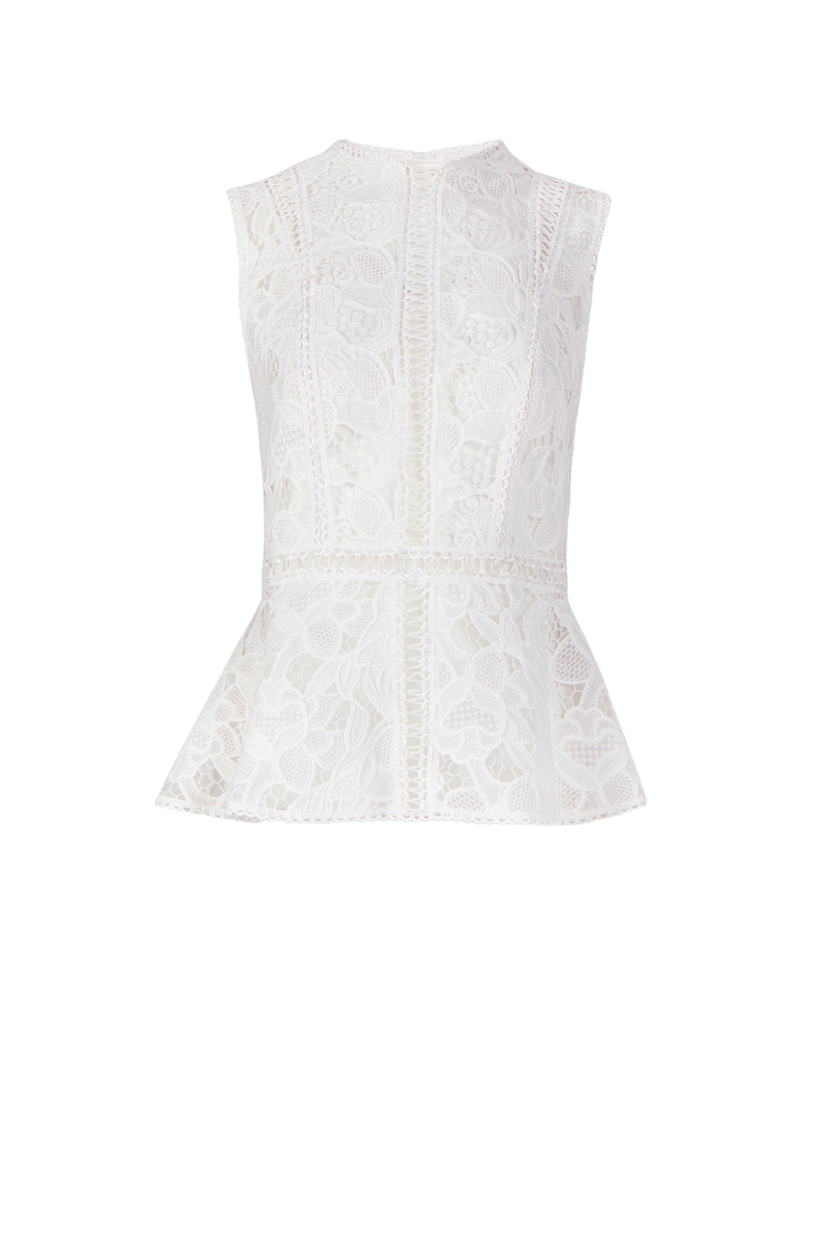 Costarellos Niva Guipure Lace Top