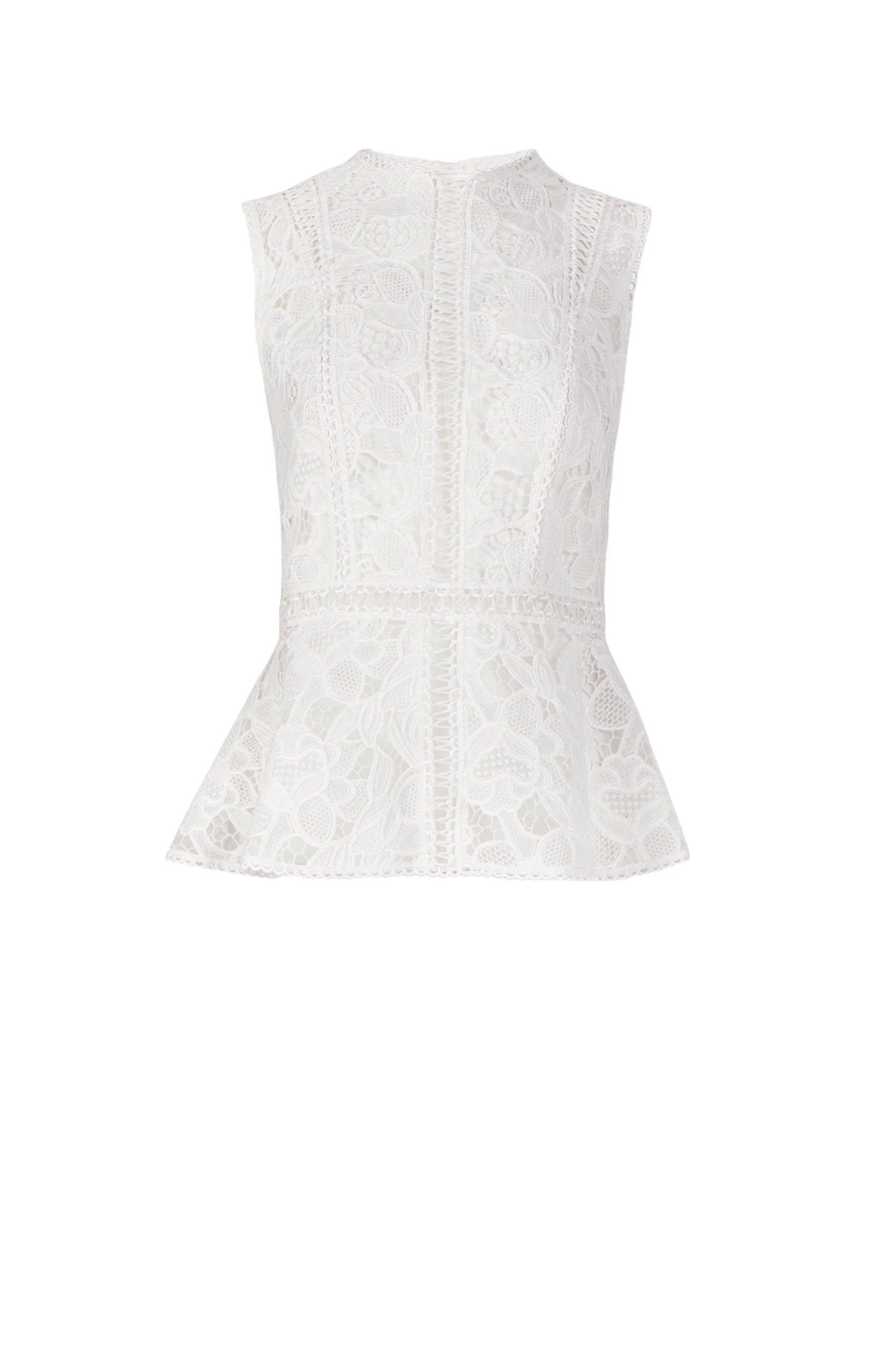 Niva-Guipure-Lace-Top-Costarellos-Tops70595_nobg Costarellos Tops - Romantic Greek Lace - Shop at Luxury Shoes