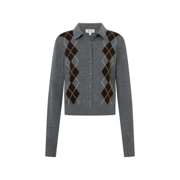 Oroton Argyle Cardigan - Oroton Knitwear - Australian Heritage Luxury - Shop at Luxury Shoes 