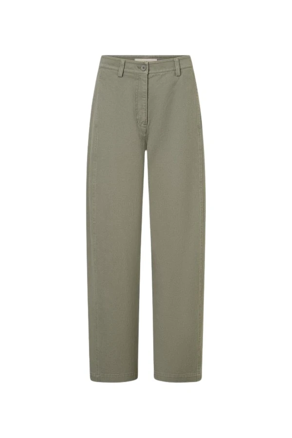 Oroton-Barrel-Twill-Leg-Pant67667_nobg Oroton Barrel Twill Leg Pant - Oroton Pants - Australian Heritage Luxury - Shop at Luxury Shoes