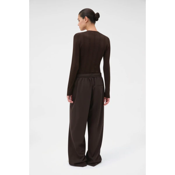 Oroton Belt Detail Pant - Oroton Pants - Australian Heritage Luxury - Shop at Luxury Shoes 