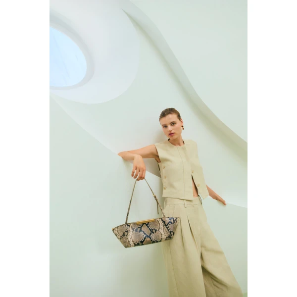 Oroton Button Detail Vest - Oroton Tops - Australian Heritage Luxury - Shop at Luxury Shoes 