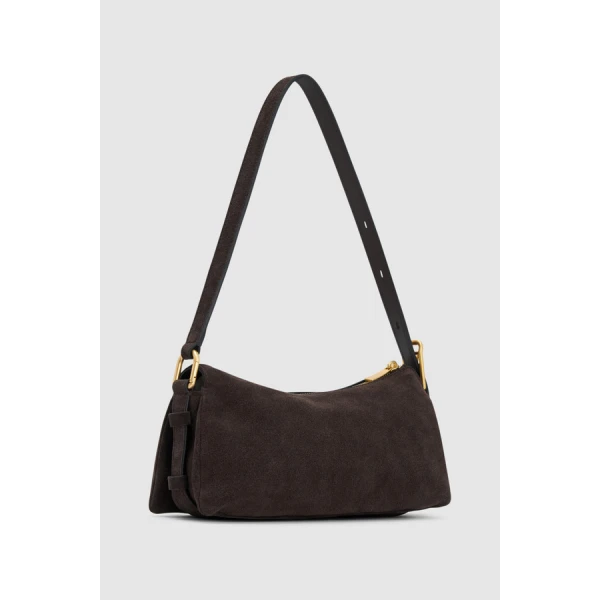 Oroton Cali Suede Baguette - Bags - Australian Luxury Leather Handbag at Luxury Shoes 