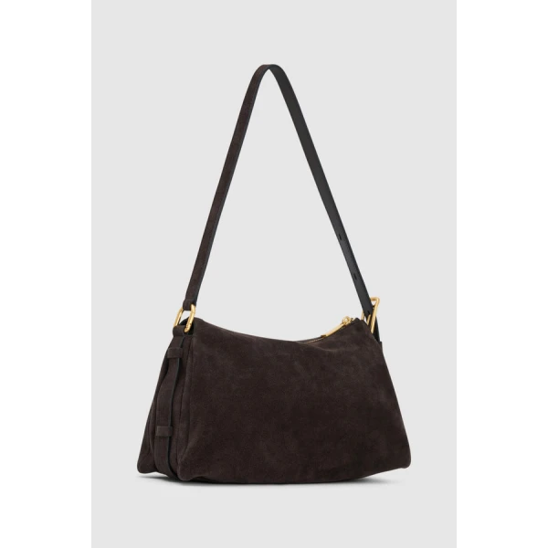Oroton Cali Suede Shoulder Bag - Bags - Australian Luxury Leather Handbag at Luxury Shoes 