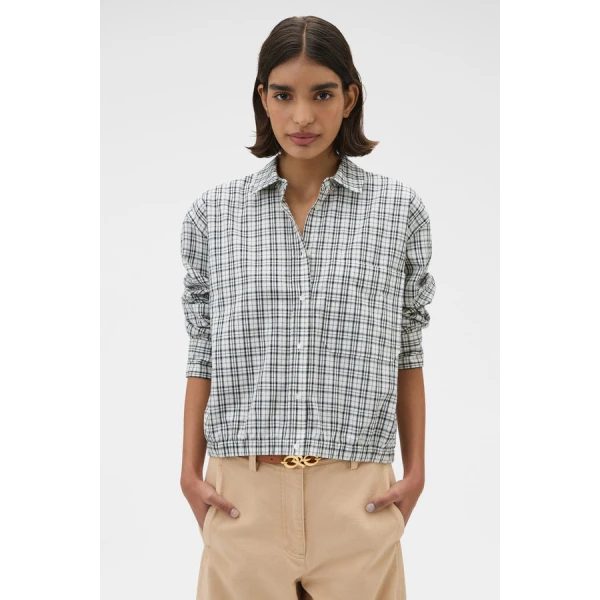 Oroton Check Bomber Shirt - Oroton Tops - Australian Heritage Luxury - Shop at Luxury Shoes 