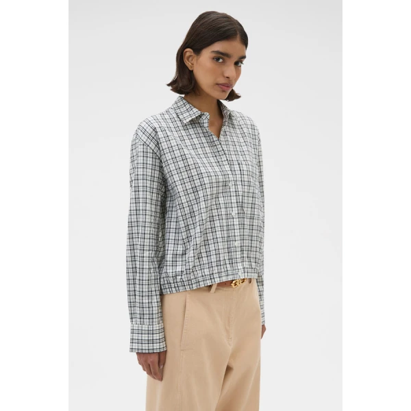 Oroton Check Bomber Shirt - Oroton Tops - Australian Heritage Luxury - Shop at Luxury Shoes 