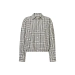 Oroton Check Bomber Shirt - Oroton Tops - Australian Heritage Luxury - Shop at Luxury Shoes 