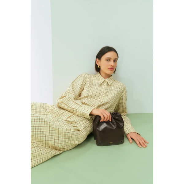 Oroton Check Crop Shirt - Oroton Tops - Australian Heritage Luxury - Shop at Luxury Shoes 