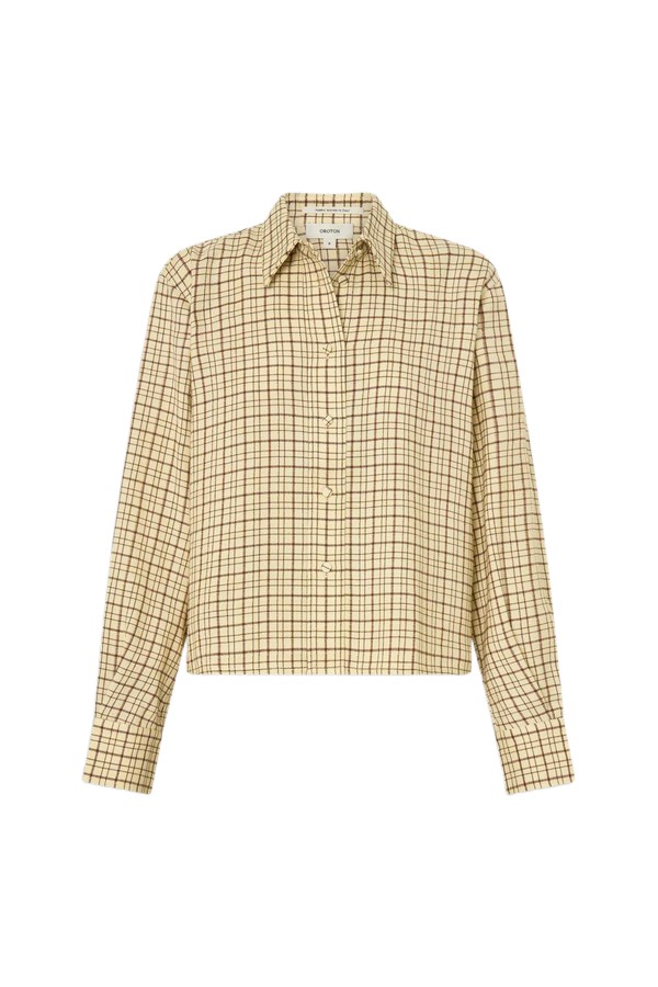 Oroton Check Crop Shirt
