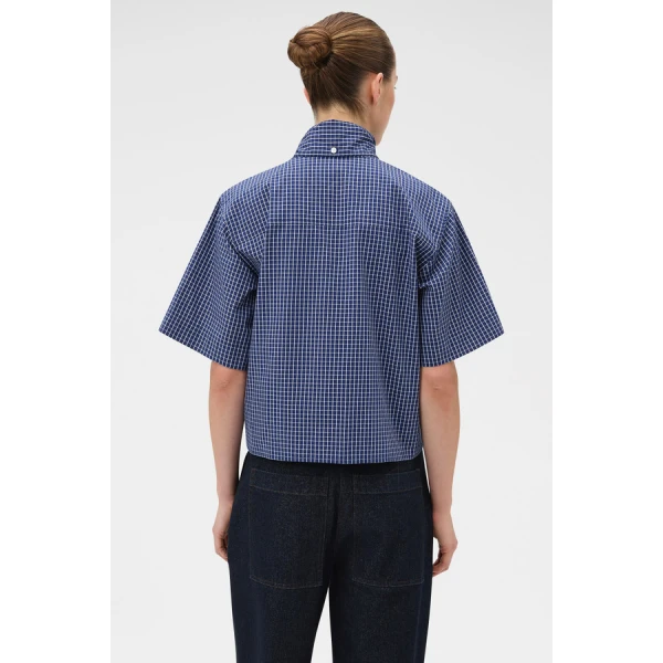 Oroton Check Tie Neck Shirt - Oroton Tops - Australian Heritage Luxury - Shop at Luxury Shoes 