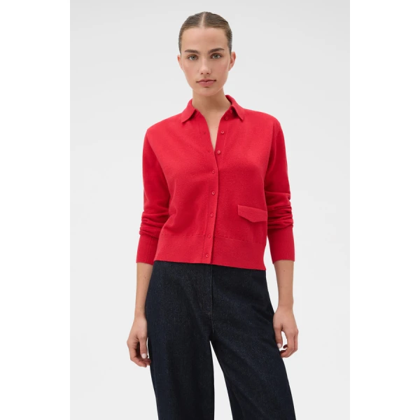Oroton Collar Cardigan - Oroton Knitwear - Australian Heritage Luxury - Shop at Luxury Shoes 