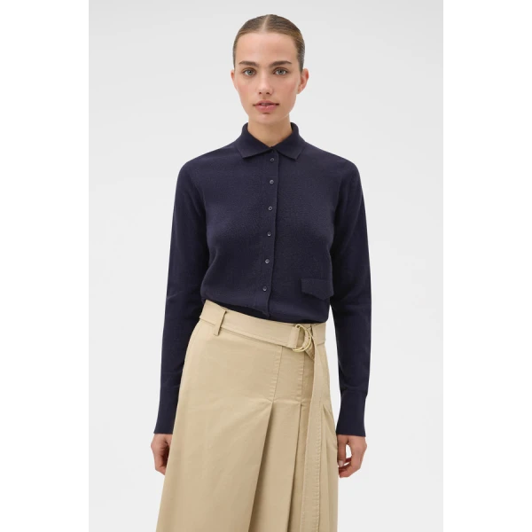 Oroton Collar Cardigan - Oroton Knitwear - Australian Heritage Luxury - Shop at Luxury Shoes 