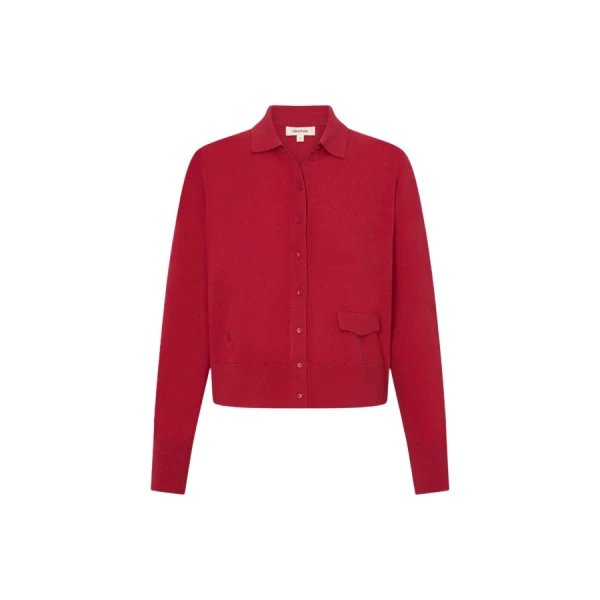 Oroton Collar Cardigan - Oroton Knitwear - Australian Heritage Luxury - Shop at Luxury Shoes 