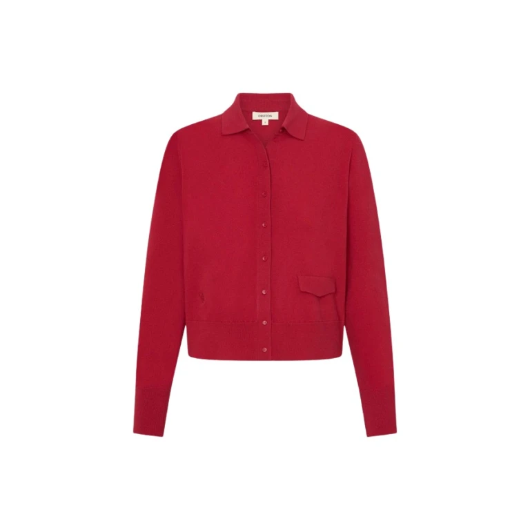 Oroton Collar Cardigan - Oroton Knitwear - Australian Heritage Luxury - Shop at Luxury Shoes 