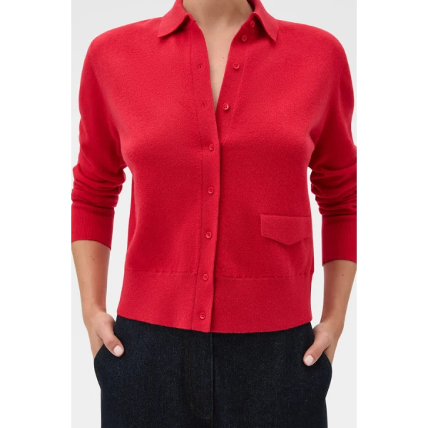 Oroton Collar Cardigan - Oroton Knitwear - Australian Heritage Luxury - Shop at Luxury Shoes 