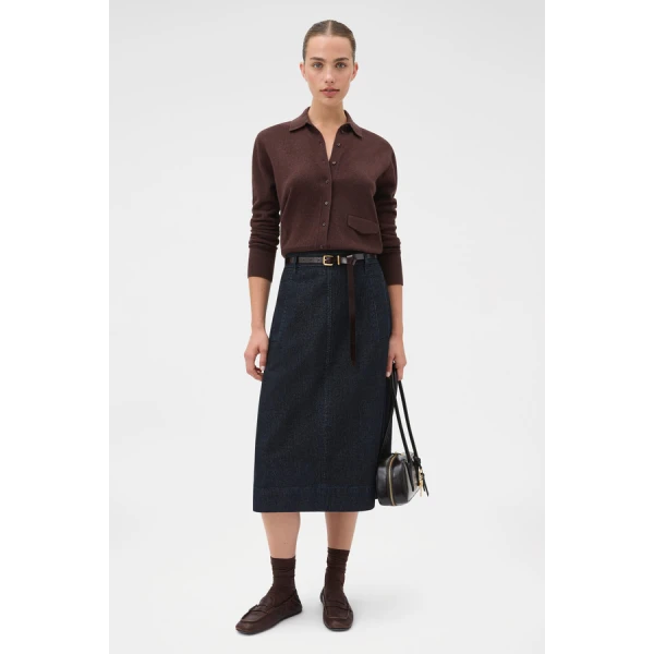 Oroton Collar Cardigan - Oroton Knitwear - Australian Heritage Luxury - Shop at Luxury Shoes 