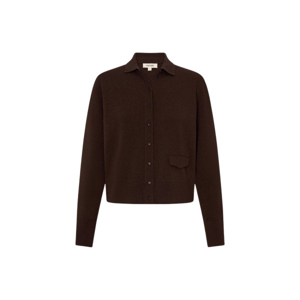 Oroton Collar Cardigan - Oroton Knitwear - Australian Heritage Luxury - Shop at Luxury Shoes 