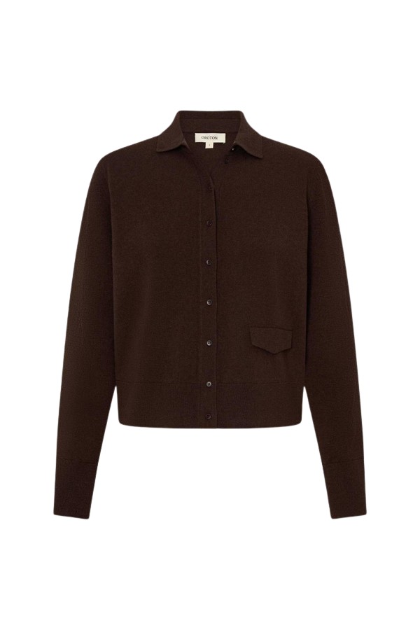 Oroton Collar Cardigan - Oroton Knitwear - Australian Heritage Luxury - Shop at Luxury Shoes 