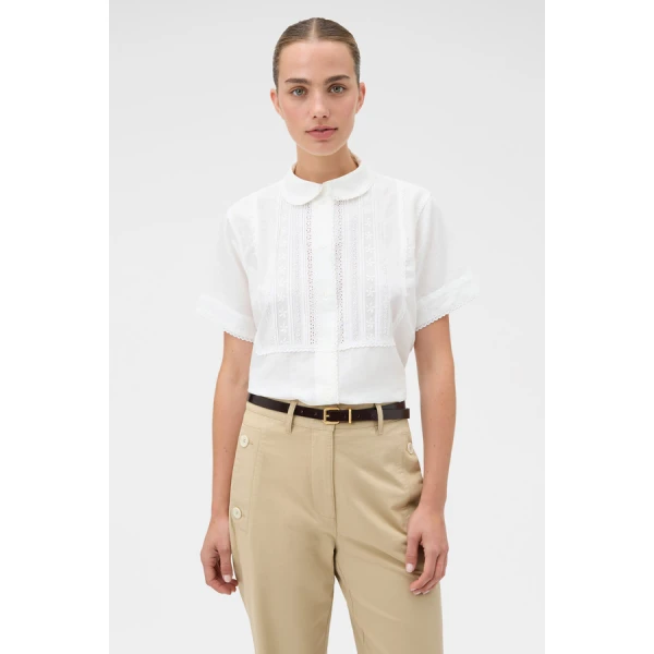 Oroton Delicate Short Sleeve Shirt - Oroton Tops - Australian Heritage Luxury - Shop at Luxury Shoes 