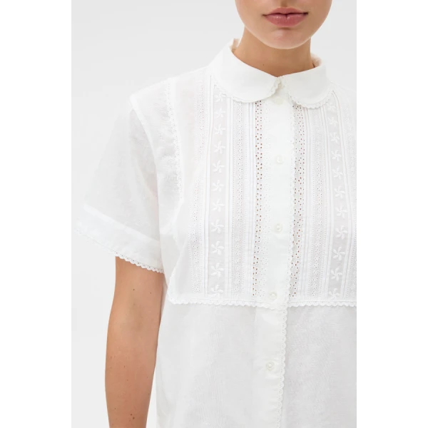Oroton Delicate Short Sleeve Shirt - Oroton Tops - Australian Heritage Luxury - Shop at Luxury Shoes 