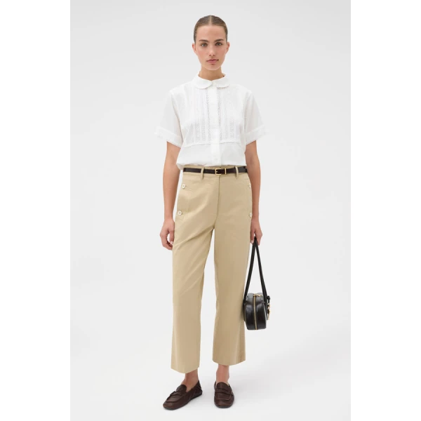 Oroton Delicate Short Sleeve Shirt - Oroton Tops - Australian Heritage Luxury - Shop at Luxury Shoes 