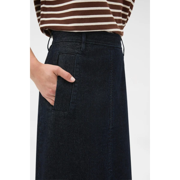 Oroton Denim Midi Skirt - Oroton Skirts - Australian Heritage Luxury - Shop at Luxury Shoes 