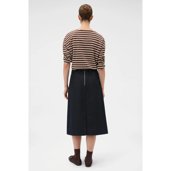 Oroton Denim Midi Skirt - Oroton Skirts - Australian Heritage Luxury - Shop at Luxury Shoes 