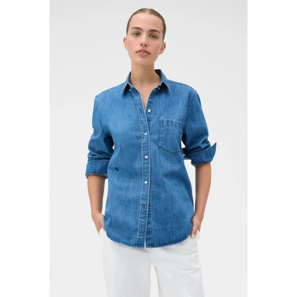Oroton Denim Shirt - Oroton Tops - Australian Heritage Luxury - Shop at Luxury Shoes 
