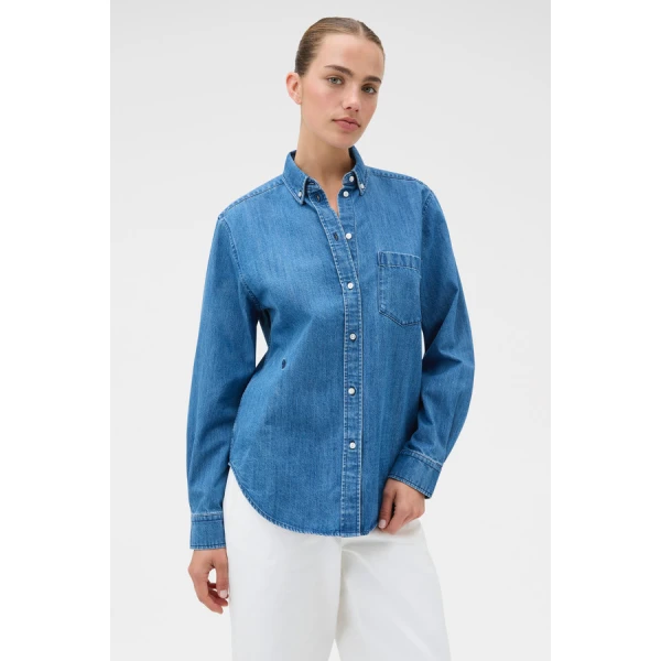 Oroton Denim Shirt - Oroton Tops - Australian Heritage Luxury - Shop at Luxury Shoes 