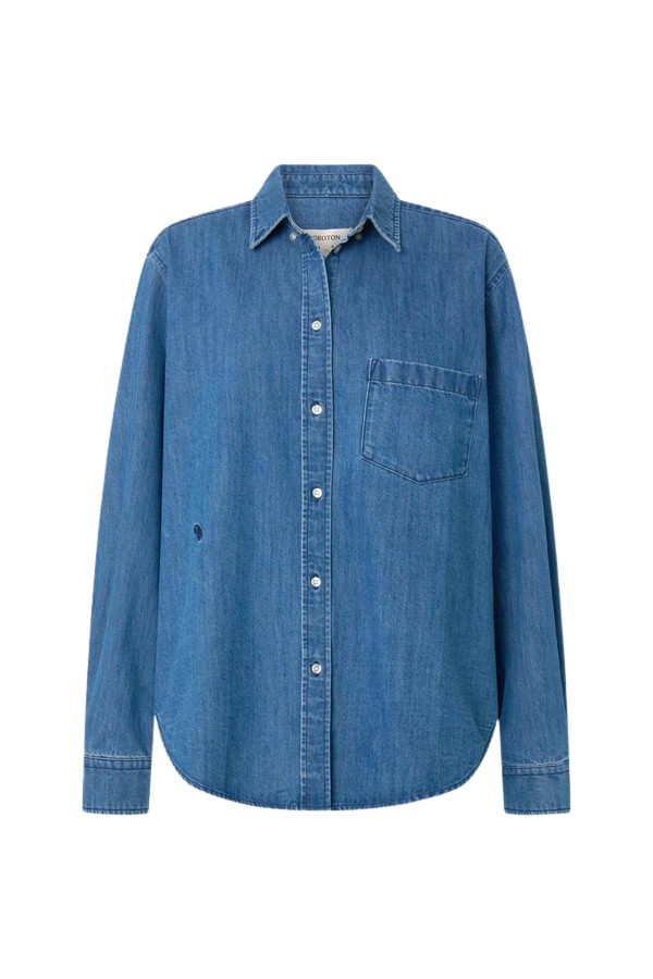Oroton Denim Shirt - Oroton Tops - Australian Heritage Luxury - Shop at Luxury Shoes 