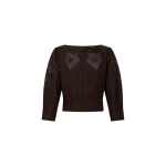 Oroton Drawn Thread Detail Blouse - Oroton Tops - Australian Heritage Luxury - Shop at Luxury Shoes 