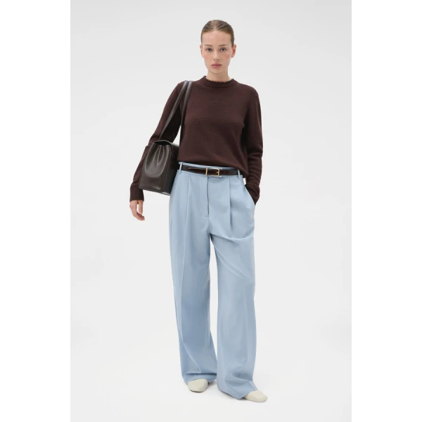 Oroton Embellished Rib Knit Crew - Oroton Knitwear - Australian Heritage Luxury - Shop at Luxury Shoes 