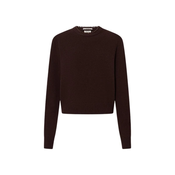 Oroton Embellished Rib Knit Crew - Oroton Knitwear - Australian Heritage Luxury - Shop at Luxury Shoes 