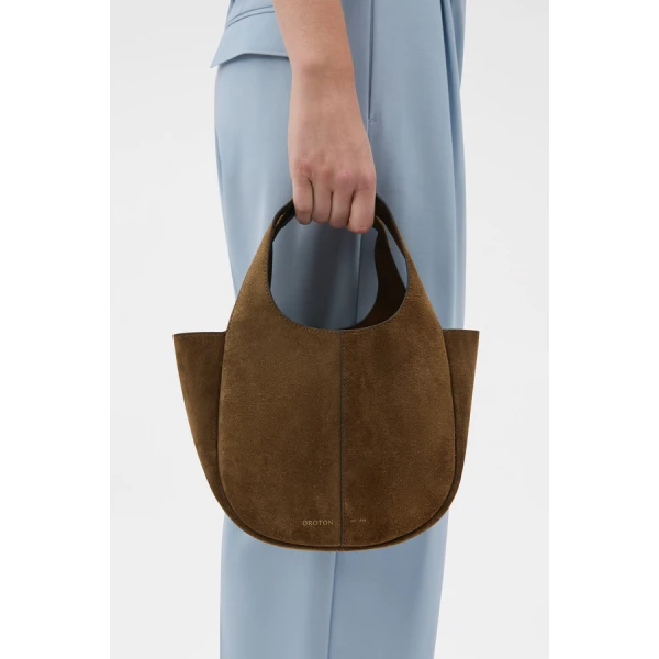 Oroton Emilia Suede Mini Tote - Bags - Australian Luxury Leather Handbag at Luxury Shoes 