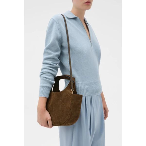 Oroton Emilia Suede Mini Tote - Bags - Australian Luxury Leather Handbag at Luxury Shoes 