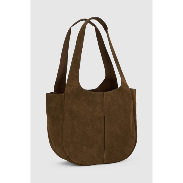 Oroton Emilia Tote Suede - Bags - Australian Luxury Leather Handbag at Luxury Shoes 