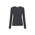 Oroton Eve Fine Rib Long Sleeve Stripe Tee - Oroton Tops - Australian Heritage Luxury - Shop at Luxury Shoes 